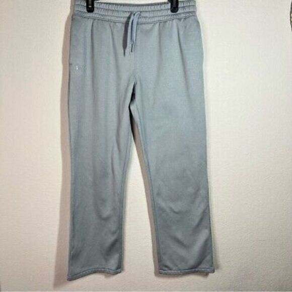 Under Armour Mens Coldgear‎ Fleece Sweatpants Loose Size M Gray Pull On - Picture 1 of 8